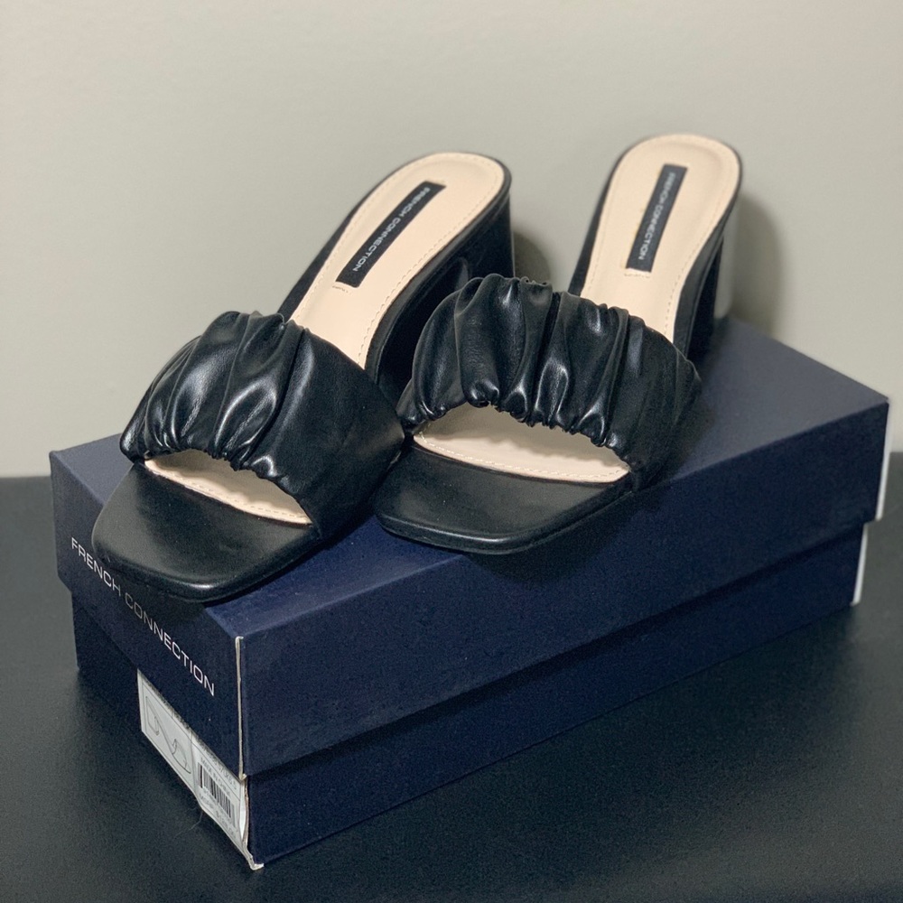 FRENCH CONNECTION Scrunched Heeled Sandals